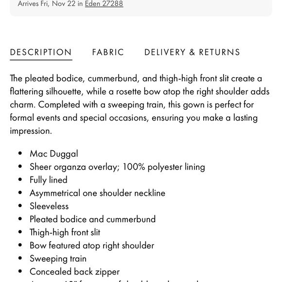 Mac Duggal Pink One Shoulder Ruffled Asymmetrical Dress - Picture 4 of 4